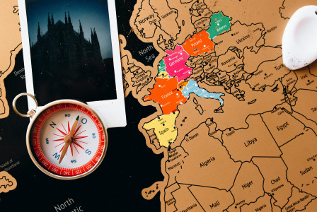 Photo by Pexels An illustrative photo of a compass on the map