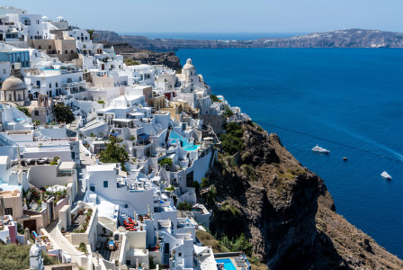 Photo by Pexels An illustrative photo of the Santorini island in Greece.