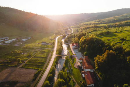 An illustrative photo of a village in Slovakia.