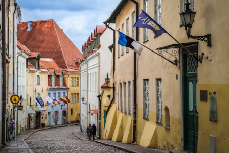 Photo by Unsplash An illustrative photo of cobblestone street in a historic Estonian town