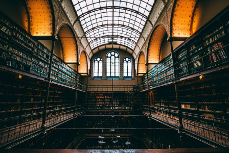 An illustrative photo of a library hall