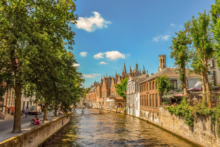 Photo by Pixabay An illustrative photo of a canal near buildings in Belgium