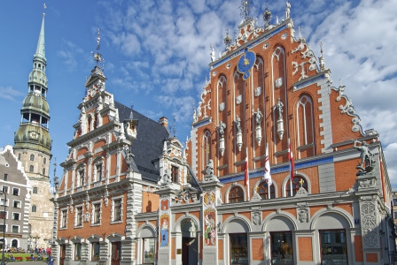 An illustrative photo of the House of the blackheads in Riga