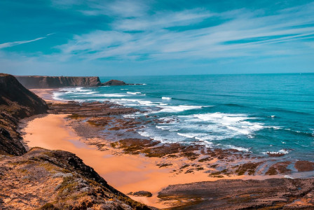An illustrative photo of a beach landscape