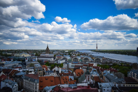 An illustrative photo of cityscape in Latvia