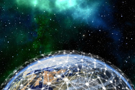 Photo by Pixabay An illustrative photo of a digitally connected Earth with a network of glowing nodes and lines.