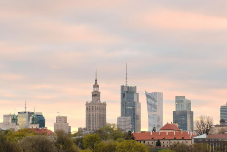 An illustrative photo of a view of a city.