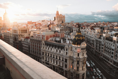 Photo by Pexels An illustrative photo of Madrid during dawn