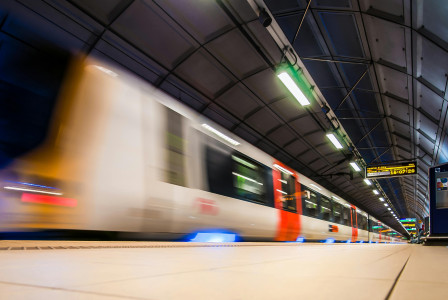 An illustrative photo of a train on the train station