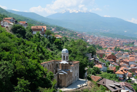 An illustrative photo of a view of the city in Kosovo