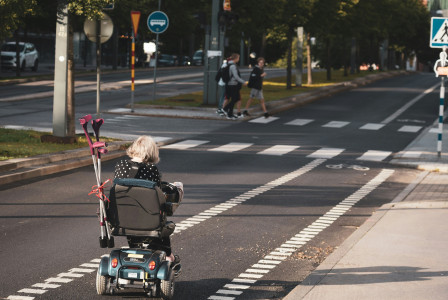 An illustrative photo of a girl in a wheelchair.