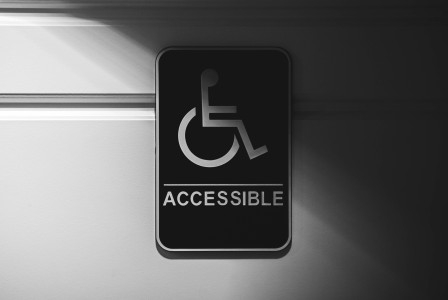 An illustrative photo of a sign of accessibility.