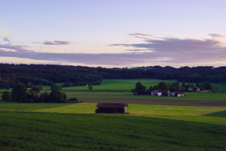 Photo by Unsplash An illustrative photo of houses in a large green field.