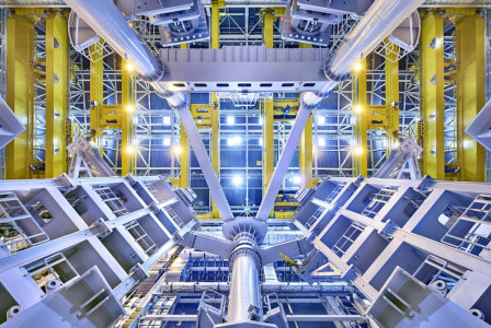 Picture from the inside of a factory facility