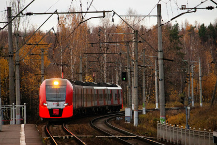 Photo by Unsplash An illustrative photo of an orange train on railroad.