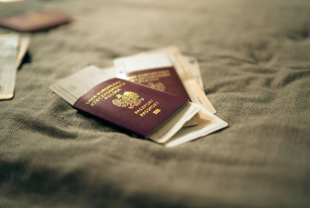 An illustrative photo of passports.