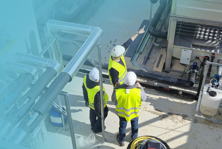 workers on the field