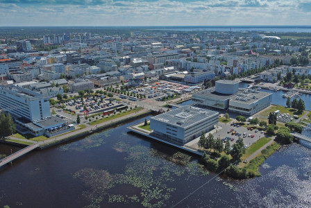 Oulu in Finland city view