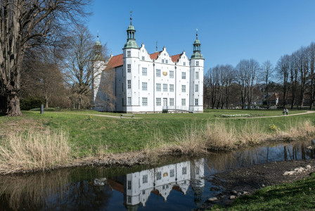 a-beautiful-castle-reflects-in-the-calm-water in Germany