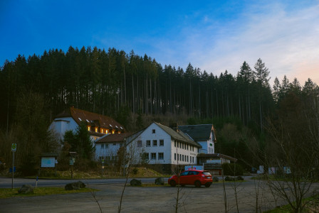 An illustrative photo presenting German village