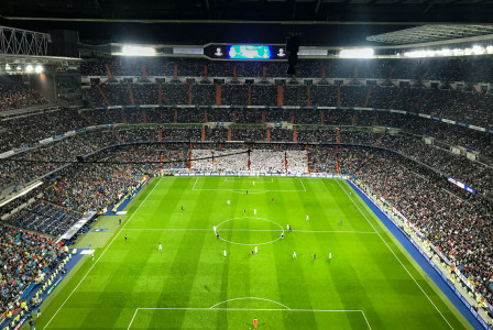 aerial-photography-of-soccer-game-inside-stadium