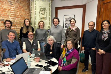 Group of partners of the project Learning Factories standing together.