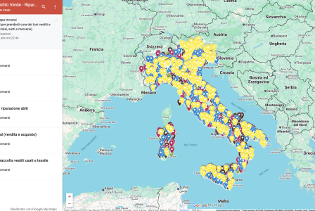 Google MyMaps map with different colors pinpoints