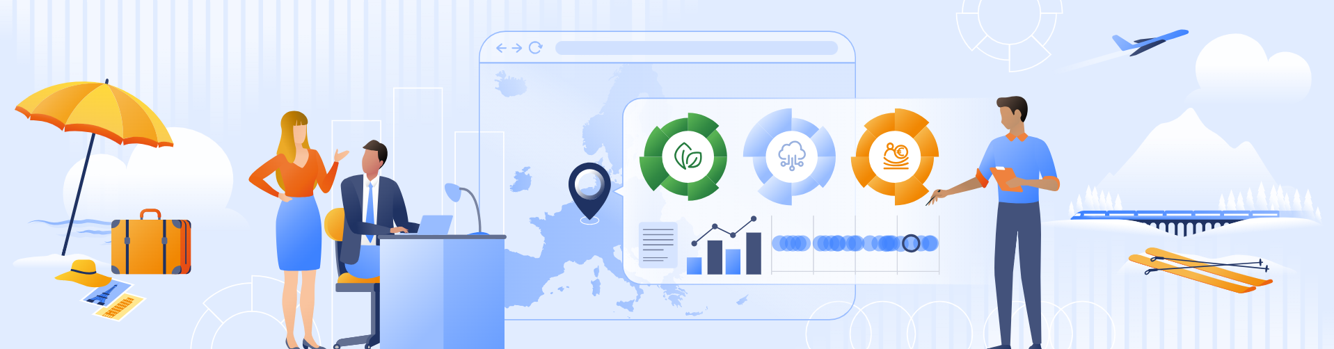An illustrative image of EU Tourism Dashboard - Photo by European Commission