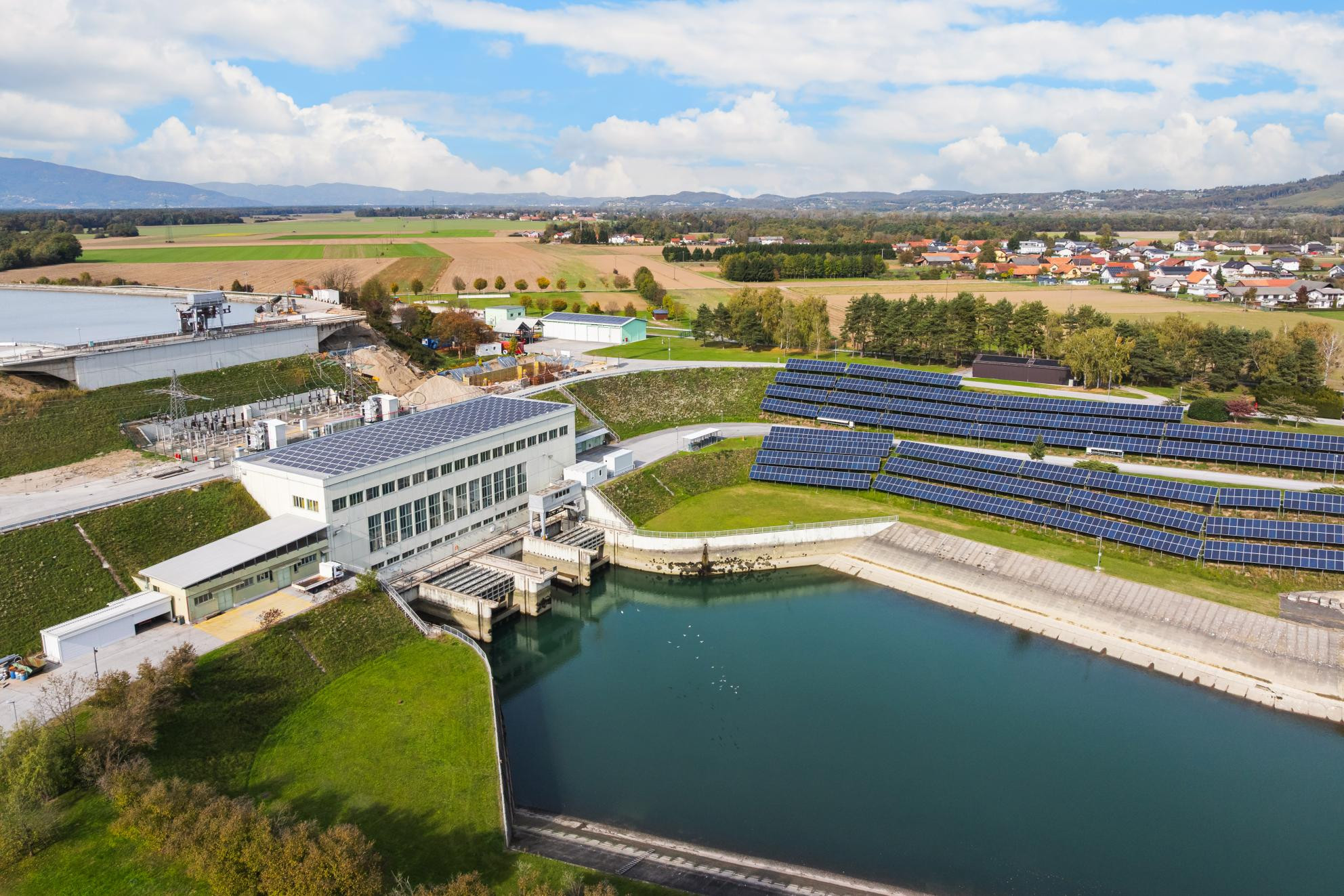 The photo presents the water energy plant.