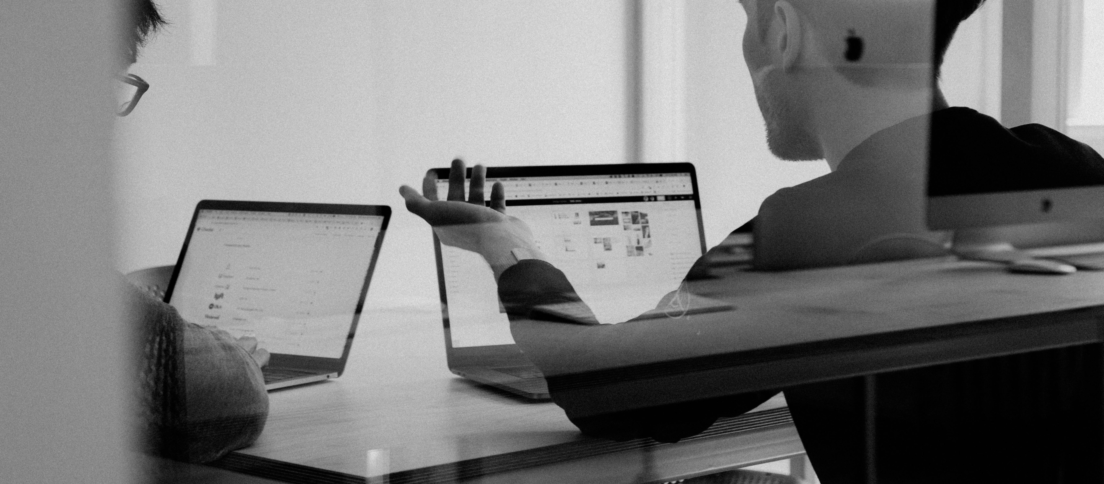 People working together on computers