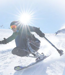 An image of a person skiing