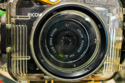 Close up picture of a camera 