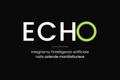 Echo Fashion Network launch graphic — "Siamo aperti", the network for fashion, beauty and manufacturing professionals