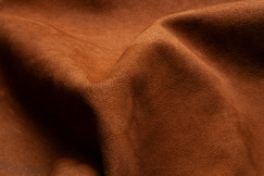 Close up of leather piece.