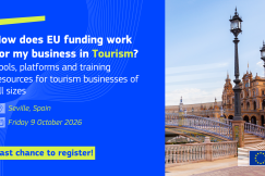 How does EU funding work for my business in Tourism? Tools, platforms and training resources for tourism businesses of all sizes