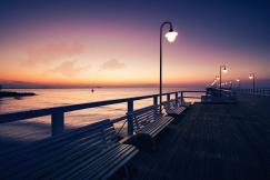 An illustrative photo of a sunset over the Baltic Sea in Poland