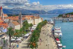 An illustrative photo of a coastal Croatian town with a clear view of the seafront