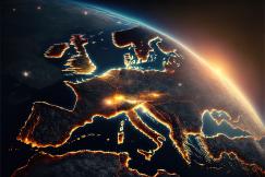 An illustrative photo of Earth from space