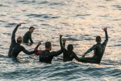 An illustrative photo of people in the water
