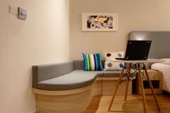 An illustrative photo of a hotel room