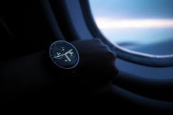 An illustrative photo of a person wearing a watch.