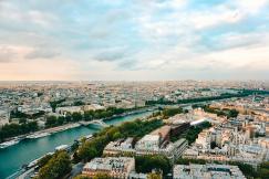 An illustrative photo of a panoramic view of city of Paris.