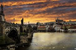 An illustrative photo of a river and buildings in Czech Republic