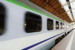 An illustrative photo of a train at a platform
