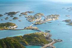 An illustrative photo of islands in the sea