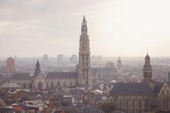 An illustrative photo of a cityscape with various buildings in Belgium
