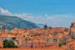 An illustrative photo of a panoramic view of a historic European town.