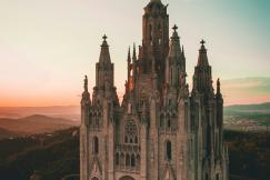 An illustrative photo of brown cathedral in Barcelona