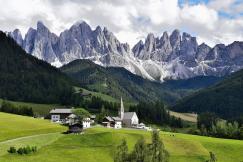 An illustrative photo of the Dolomites mountains in Italy
