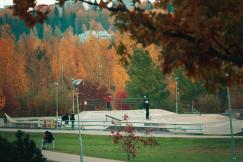An illustrative photo of an outdoor skatepark.